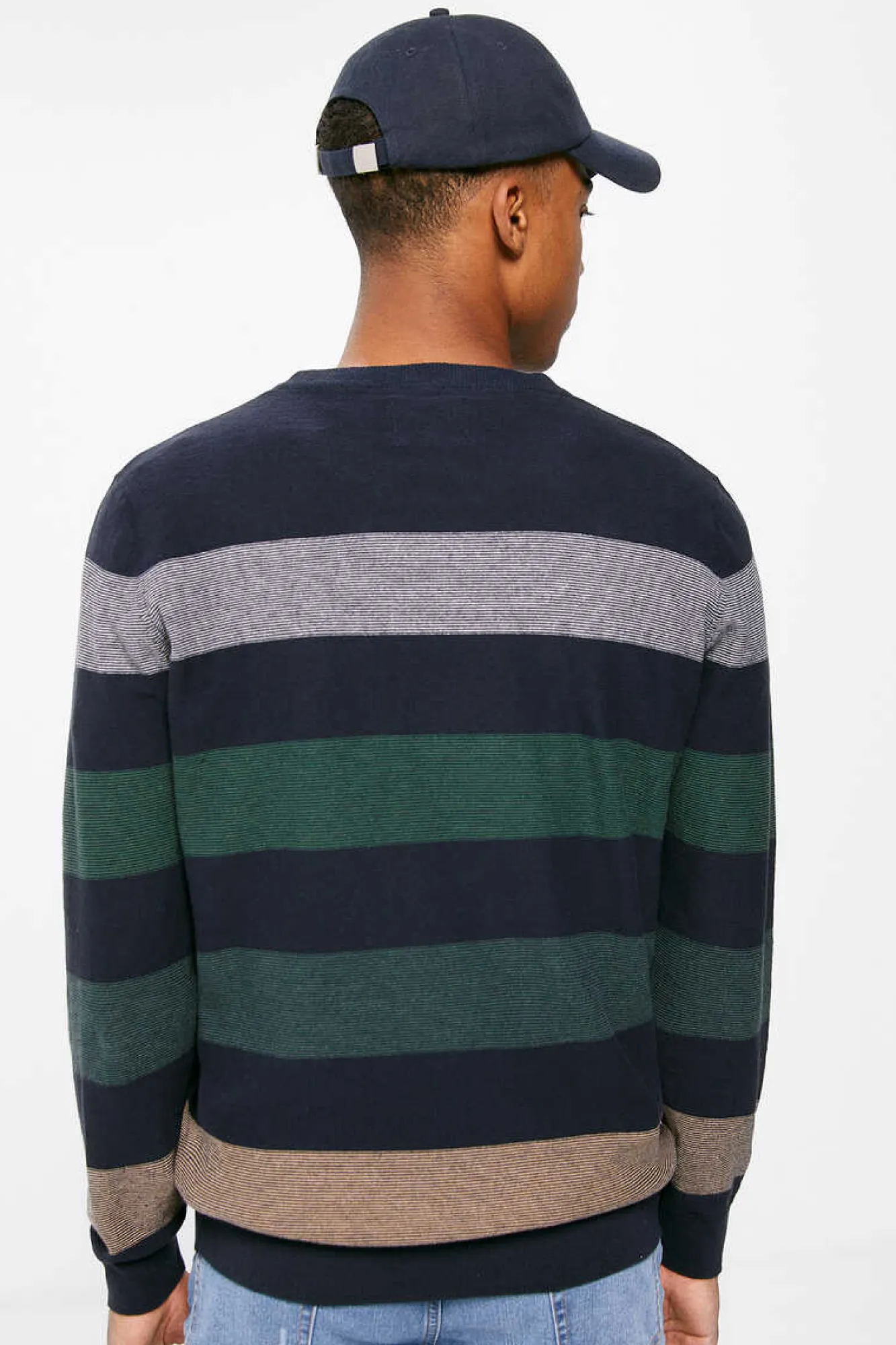 Springfield Camisola Riscas Cor Azul Aco Clearance