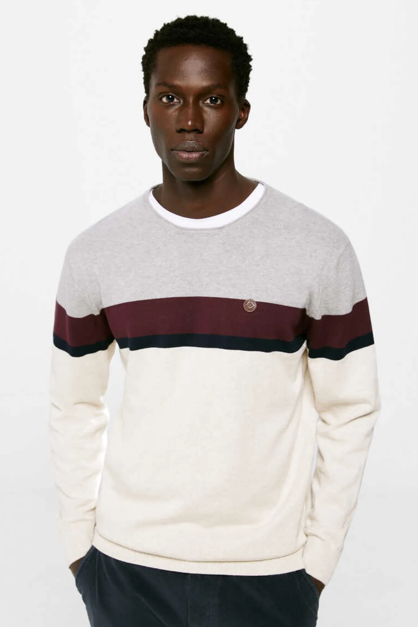 Springfield Camisola Riscas Posicionadas Cinza Sale