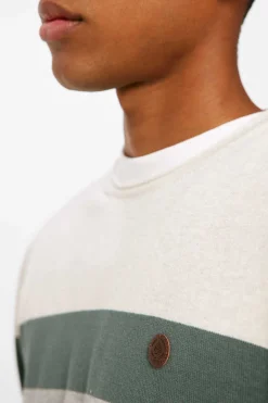 Springfield Camisola Riscas Posicionadas Azul New