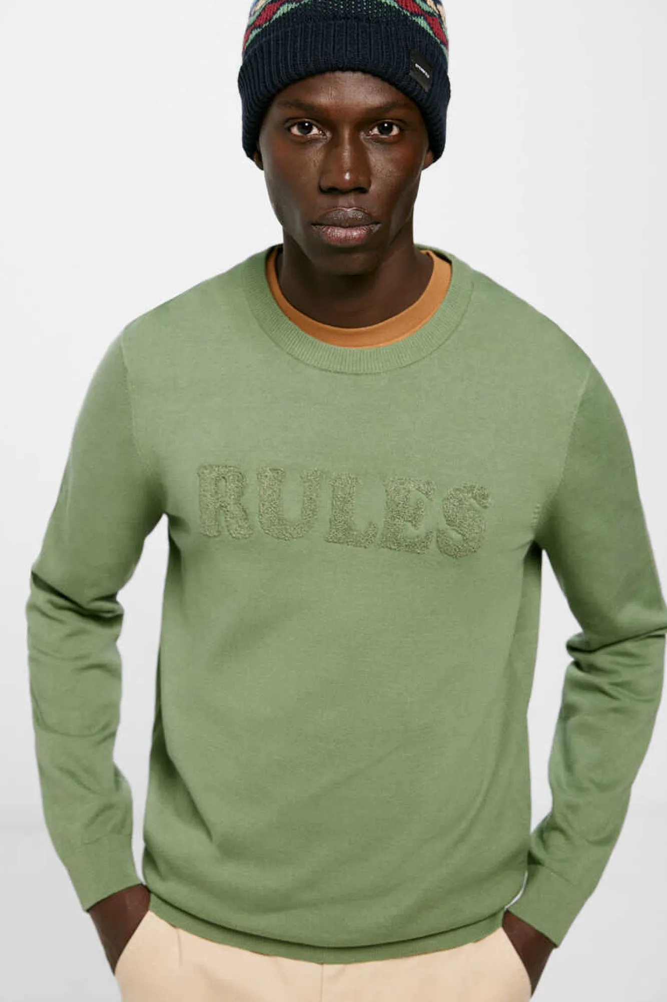 Springfield Camisola Texto Bordado Verde Best