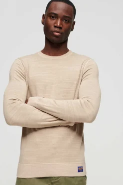 Superdry Camisola Tingida Com Gola Redonda Cinza Hot