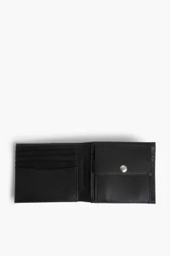 Calvin Klein Carteira Logo Ck Preto Outlet