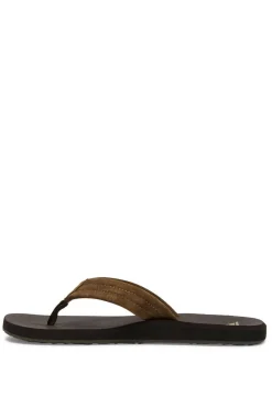 Quiksilver Carver Suede Core - Sandalias Para Homem Castanho New