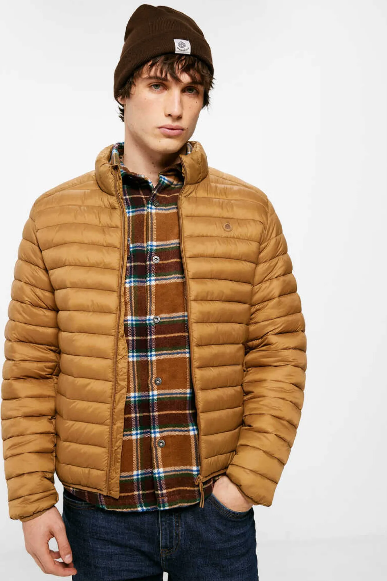 Springfield Casaco Acolchoado Beige Hot