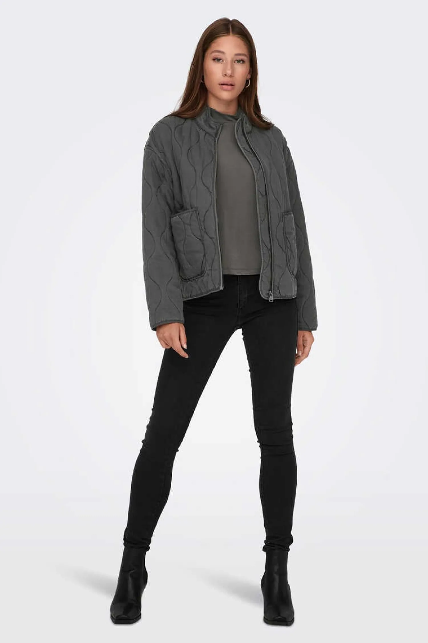 Only Blusoes E Casacos-Casaco Acolchoado