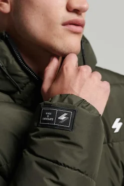 Casaco Acolchoado Com Capuz Sports