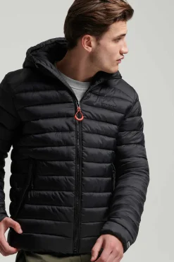 Superdry Casaco Acolchoado Com Capuz Fuji Sport Preto Discount
