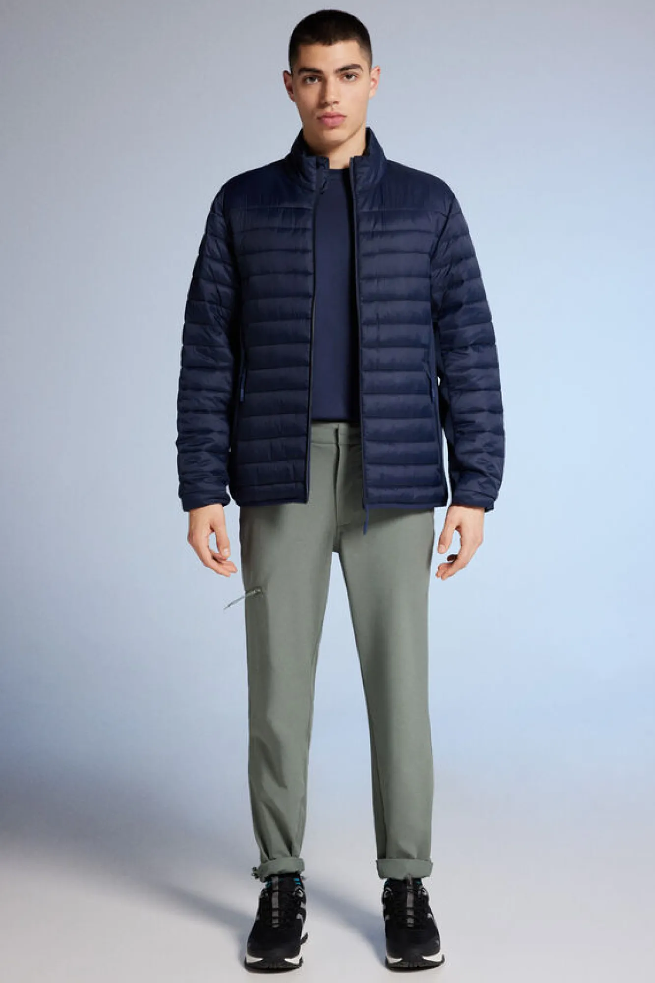 Springfield Casaco Acolchoado Combinado Marinho Online