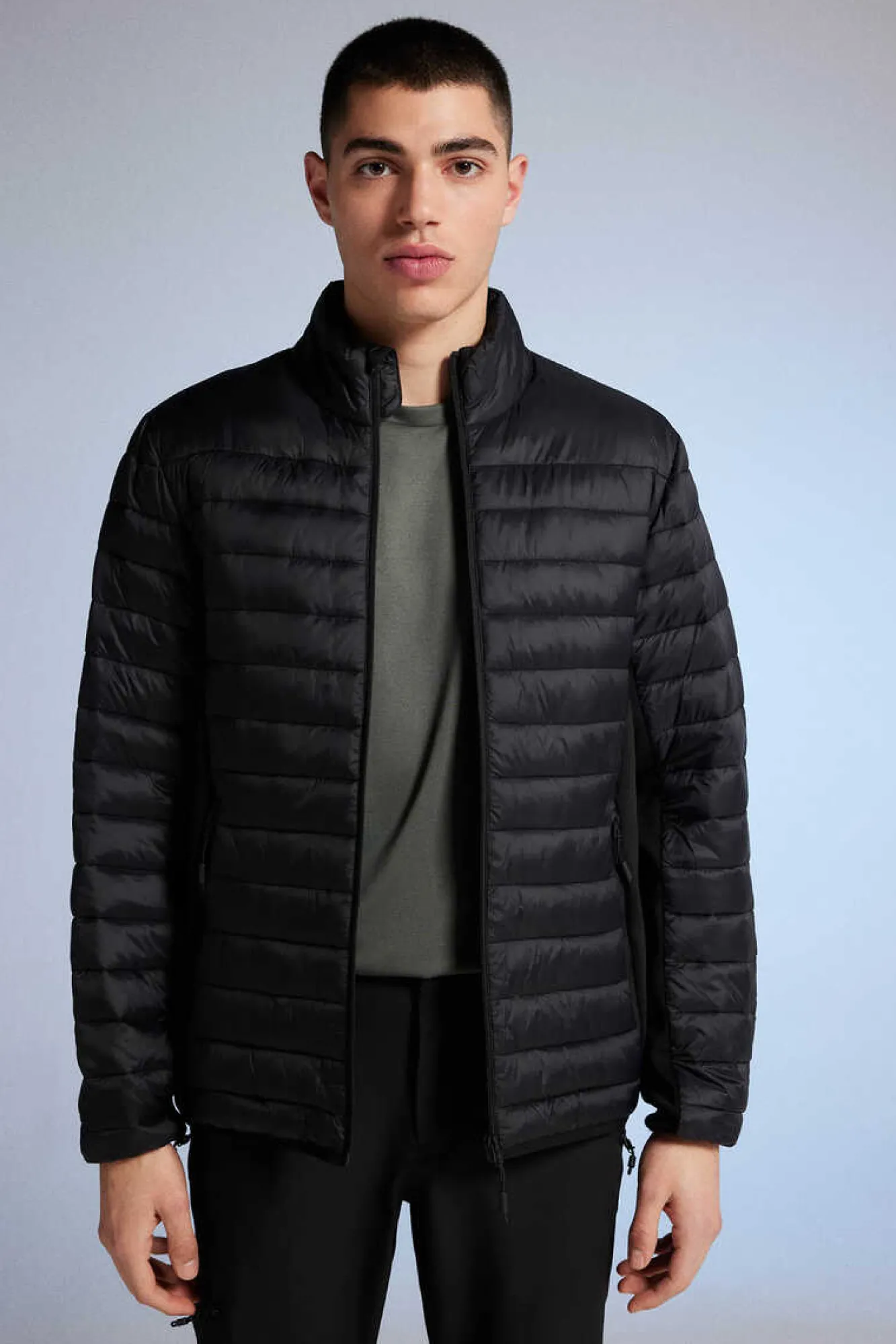 Springfield Casaco Acolchoado Combinado Preto Online