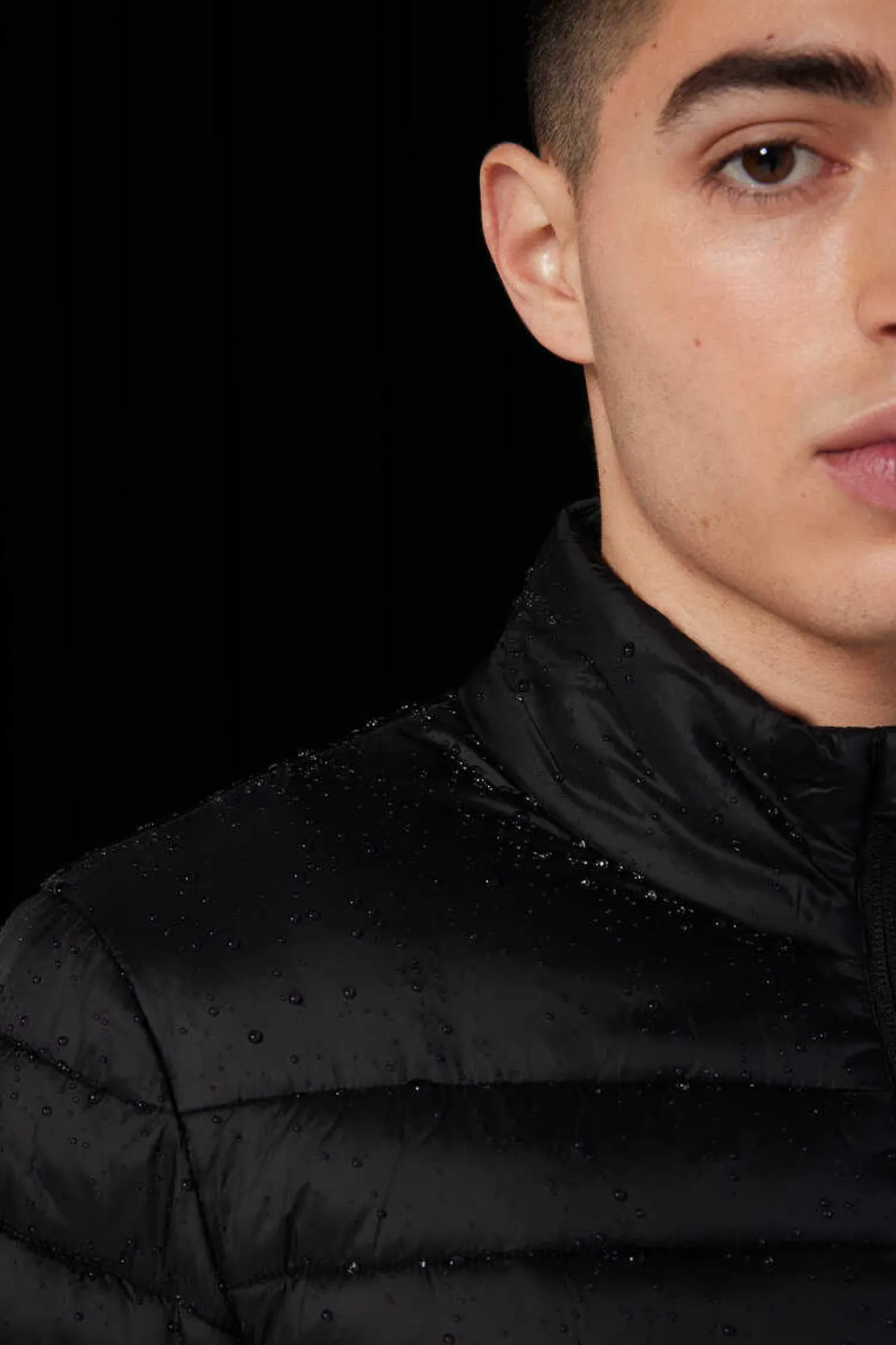 Springfield Casaco Acolchoado Combinado Preto Online