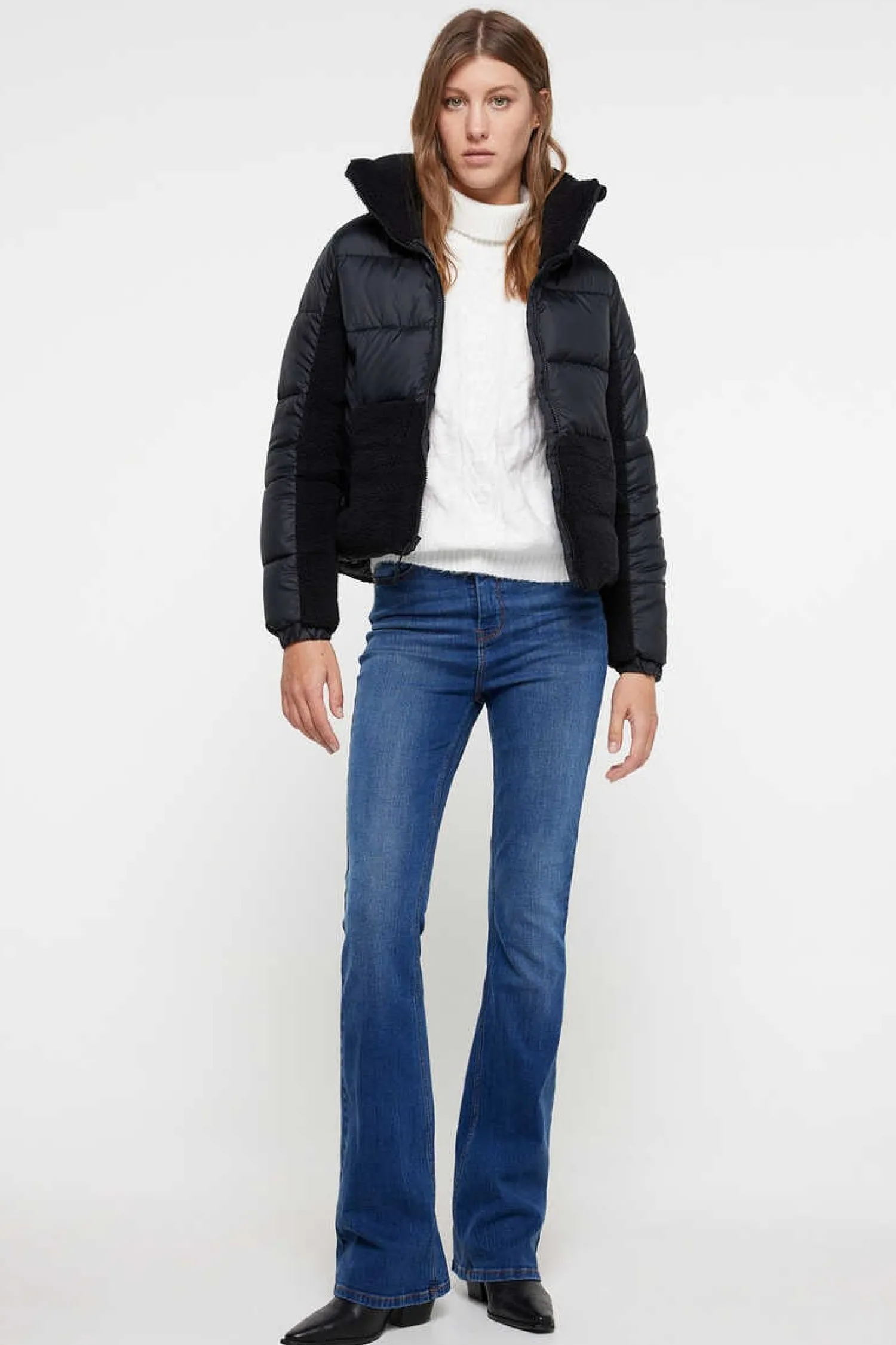 Columbia Sobretudos E Parkas-Casaco Acolchoado Hibrido De Forro Polar Sherpa Da Leadbetter Point™ Para Mulher