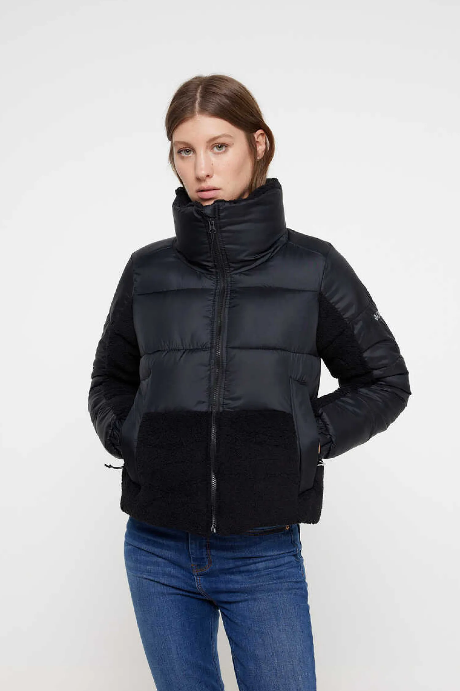 Columbia Sobretudos E Parkas-Casaco Acolchoado Hibrido De Forro Polar Sherpa Da Leadbetter Point™ Para Mulher