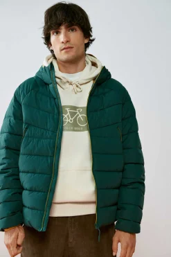 Springfield Casaco Acolchoado Termico Verde Discount