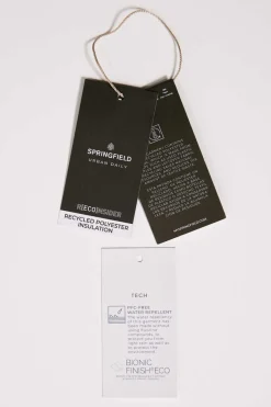 Springfield Casaco Acolchoado Termosselado Cinza