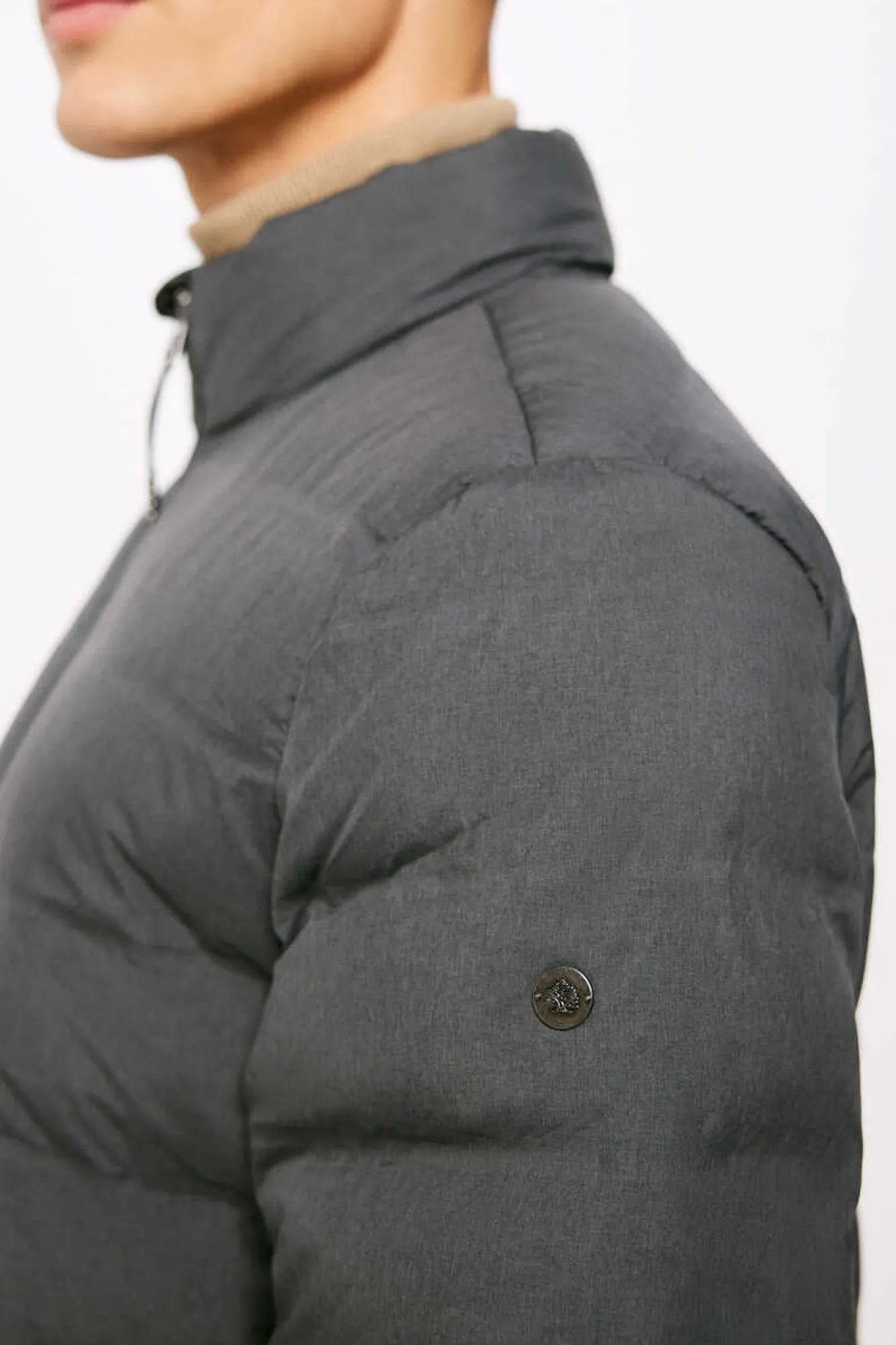 Springfield Casaco Acolchoado Termosselado Cinza