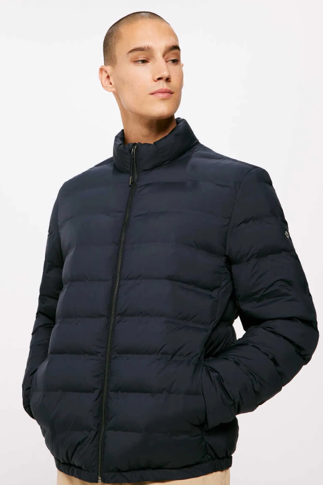 Springfield Casaco Acolchoado Termosselado Azul Best