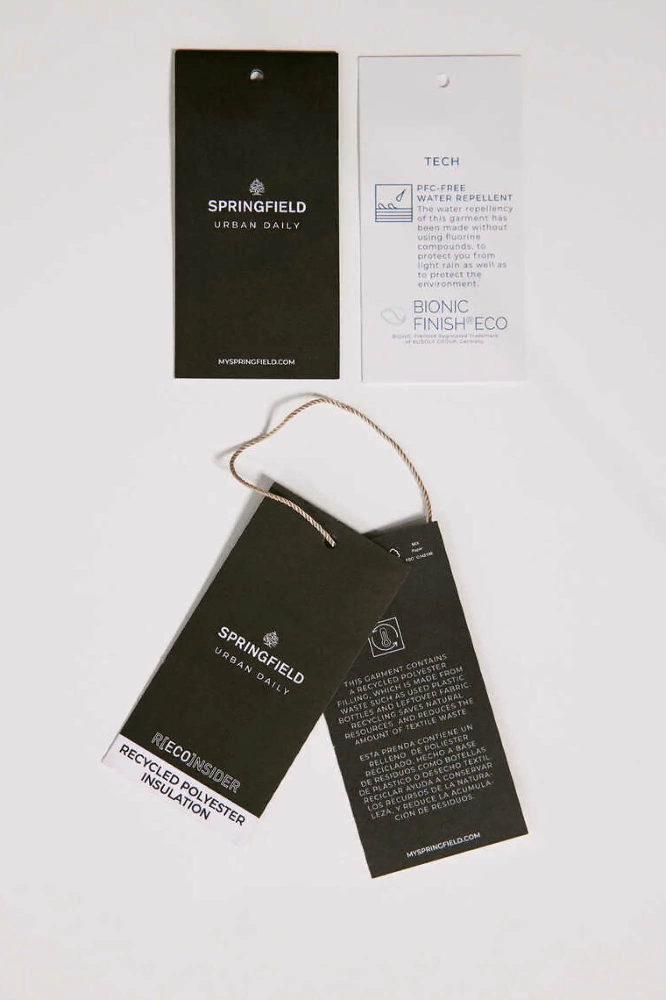 Springfield Casaco Acolchoado Termosselado Azul Best