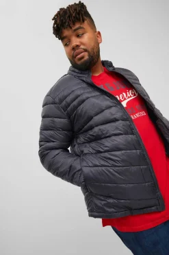 Jack & Jones PLUS Casaco Acolchoado Tipo Puffer Plus Preto Online