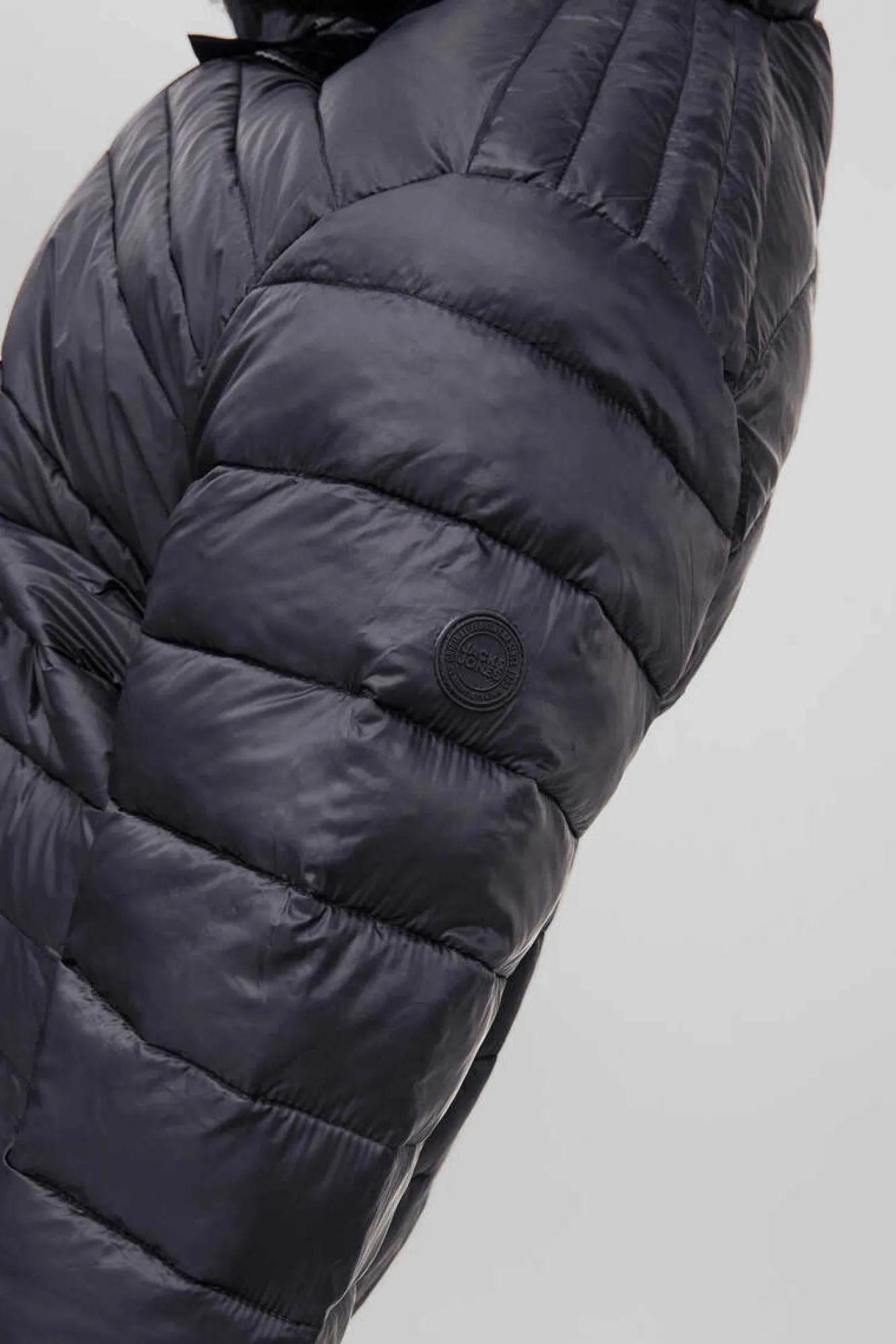 Jack & Jones PLUS Casaco Acolchoado Tipo Puffer Plus Preto Online