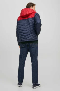 Jack & Jones Casaco Acolchoado Tipo Puffer Com Capuz Marinho New