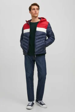 Jack & Jones Casaco Acolchoado Tipo Puffer Com Capuz Marinho New