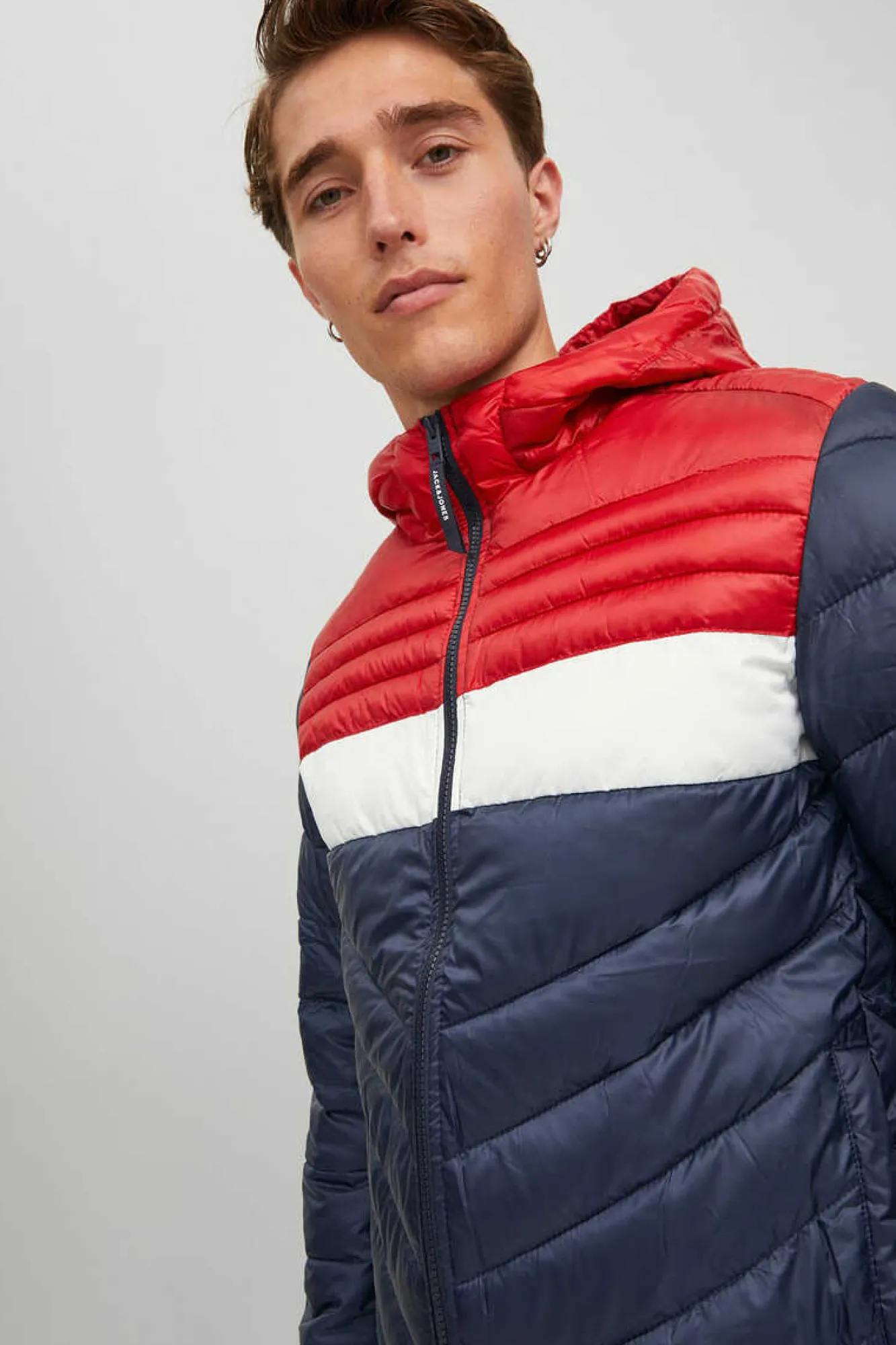 Jack & Jones Casaco Acolchoado Tipo Puffer Com Capuz Marinho New