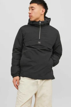 Jack & Jones Casaco Anoraque Com Capuz Preto Clearance