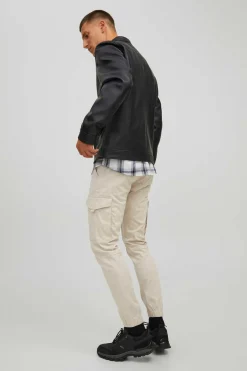 Jack & Jones Casaco Biker Efeito Pele Preto New