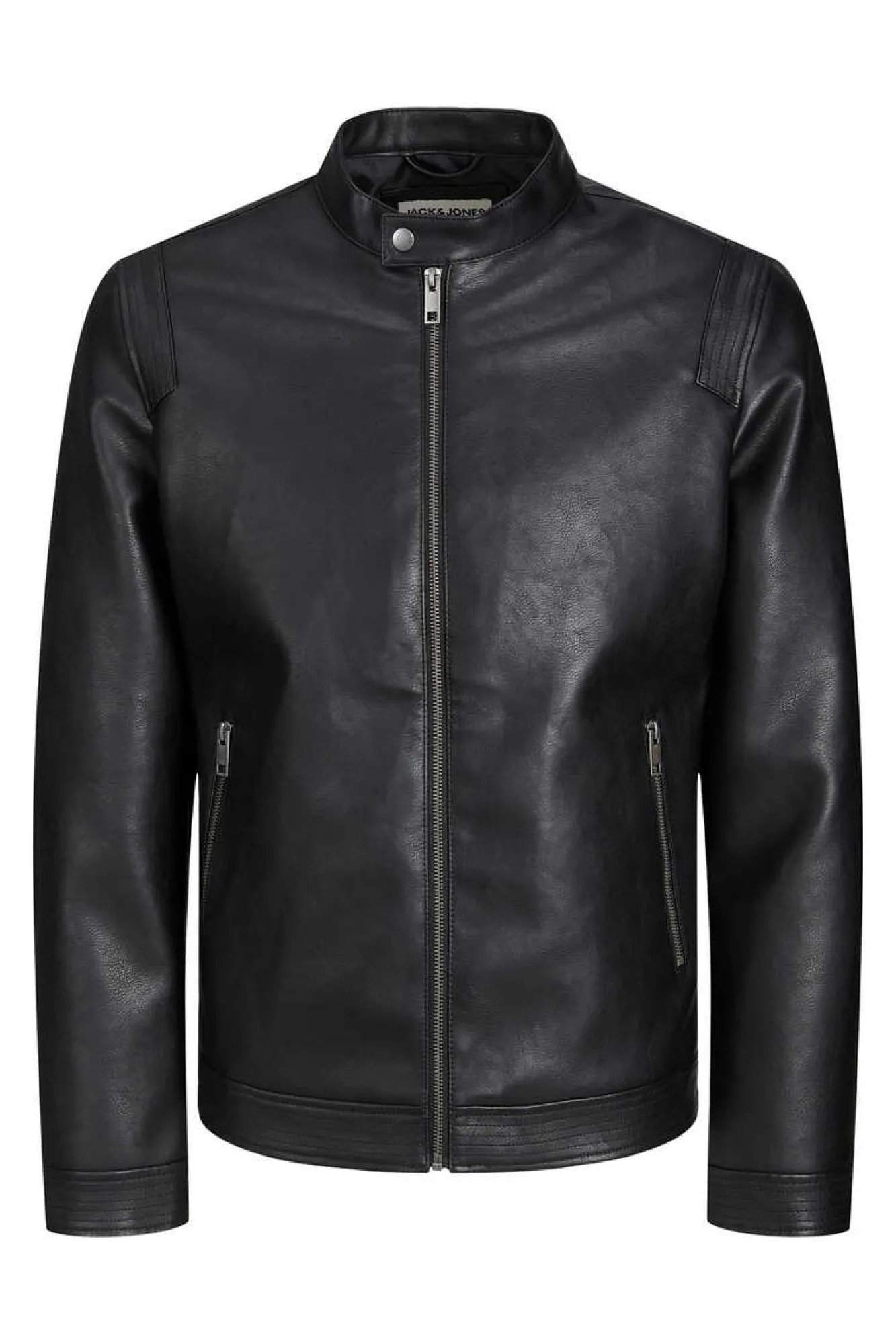 Jack & Jones Casaco Biker Efeito Pele Preto New