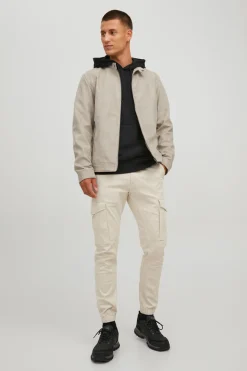Jack & Jones Casaco Biker Efeito Pele Banana Hot