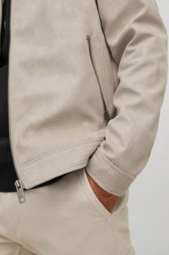 Jack & Jones Casaco Biker Efeito Pele Banana Hot