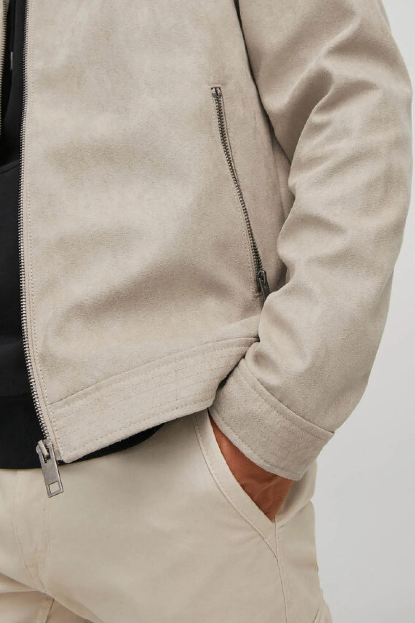 Jack & Jones Casaco Biker Efeito Pele Banana Hot