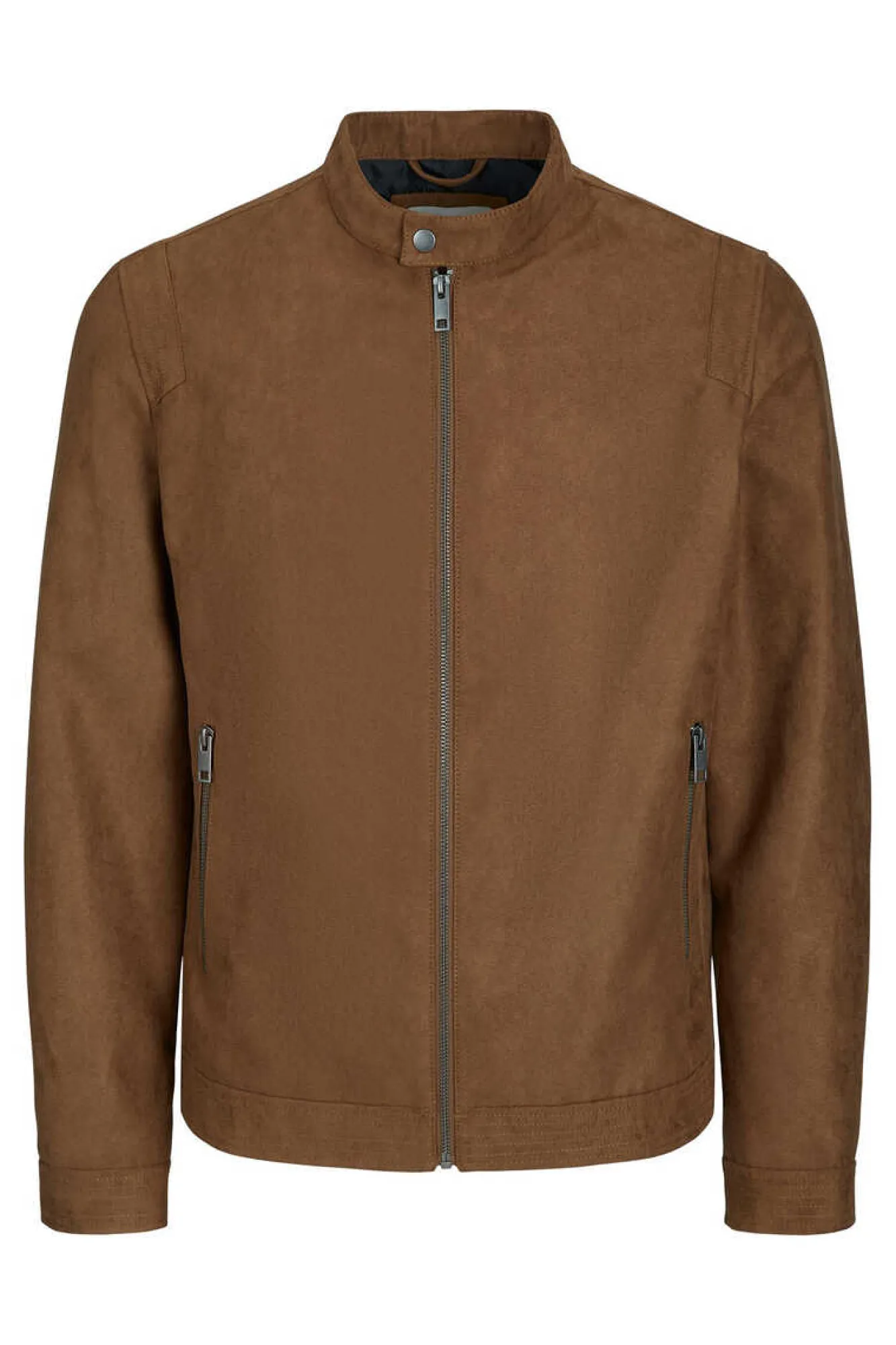 Jack & Jones Casaco Biker Efeito Pele Castanho Sale