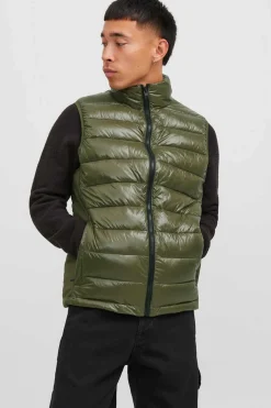 Jack & Jones Casaco Biker Efeito Pele Plus Verde Clearance