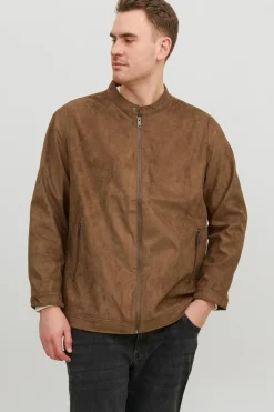 Casaco Biker Efeito Pele Plus