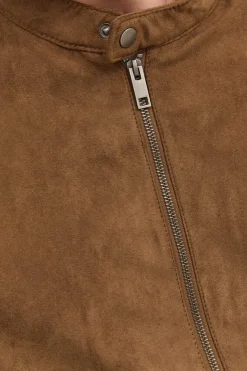 Casaco Biker Efeito Pele Plus