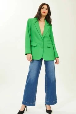 Pimkie Blusoes E Casacos-Casaco Blazer De Tecido Tramado