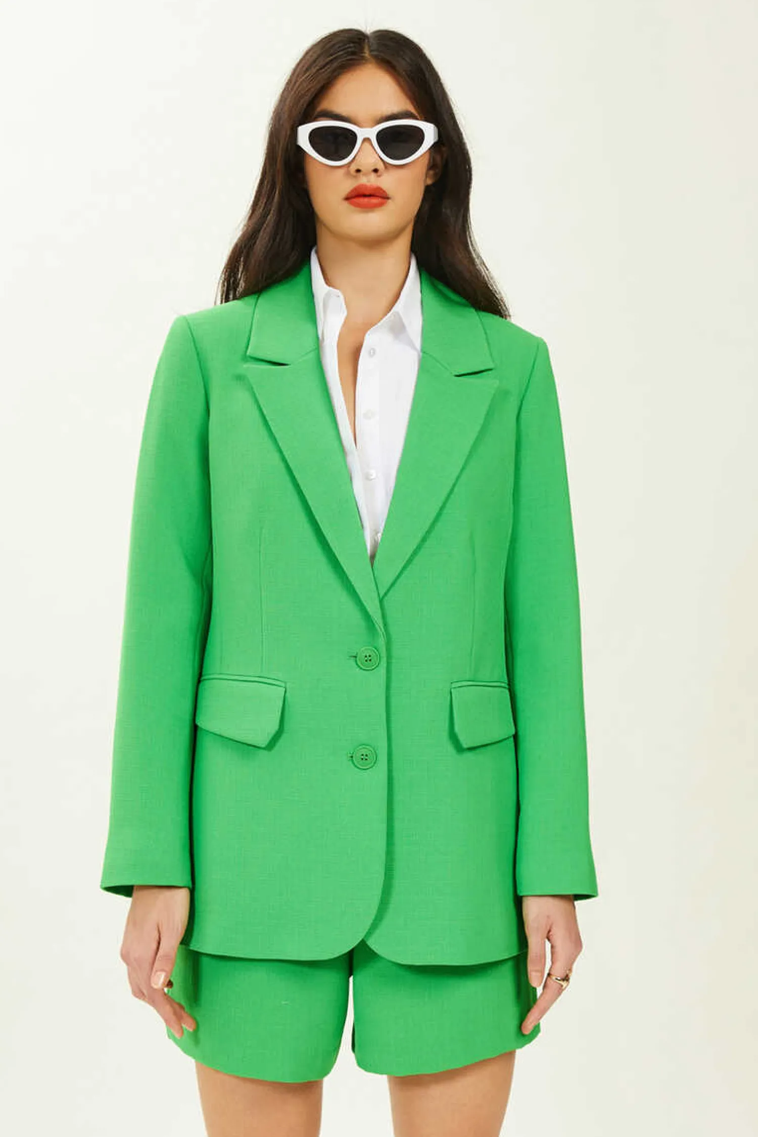 Pimkie Blusoes E Casacos-Casaco Blazer De Tecido Tramado