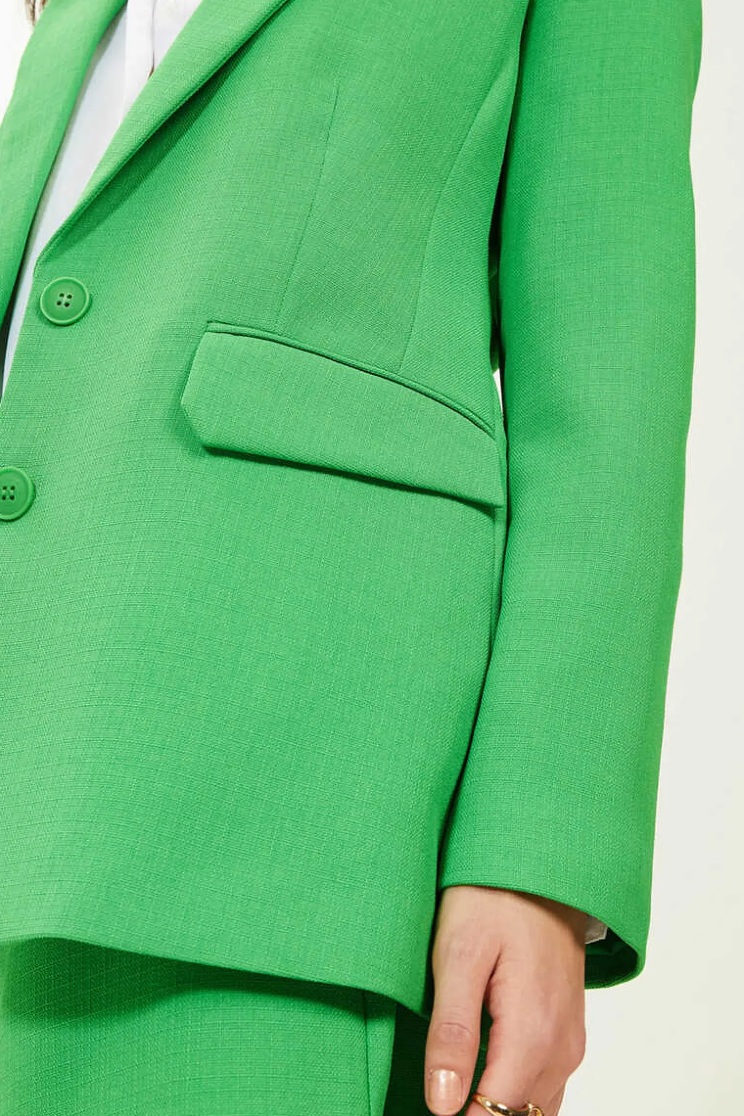 Pimkie Blusoes E Casacos-Casaco Blazer De Tecido Tramado