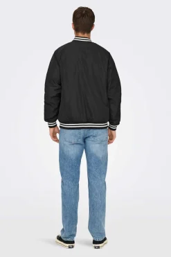 Only & Sons Casaco Bomber Preto