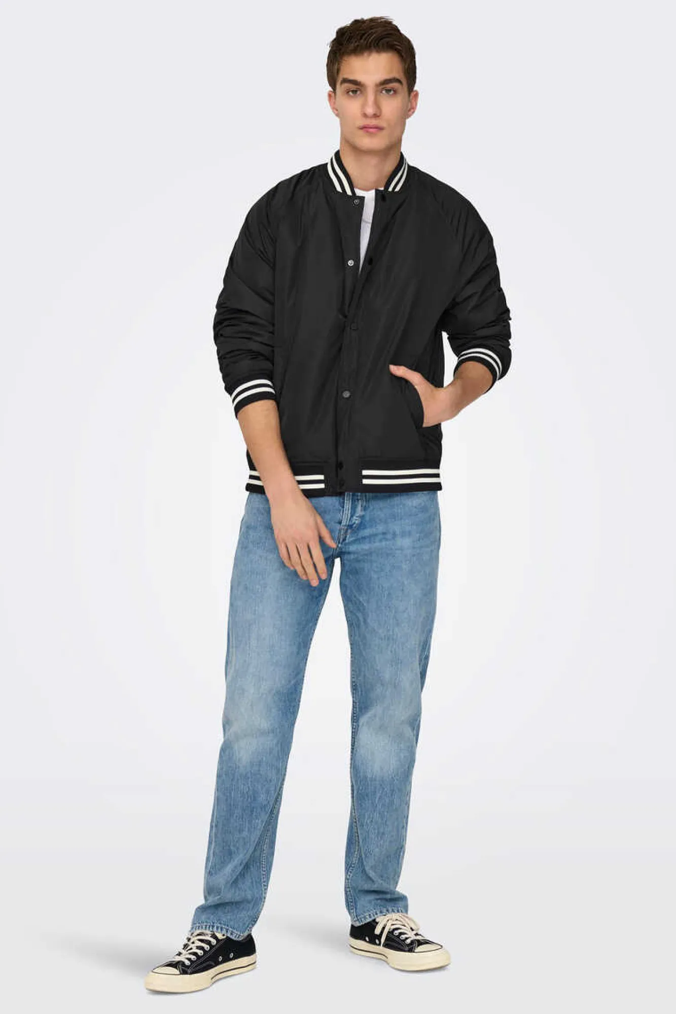Only & Sons Casaco Bomber Preto