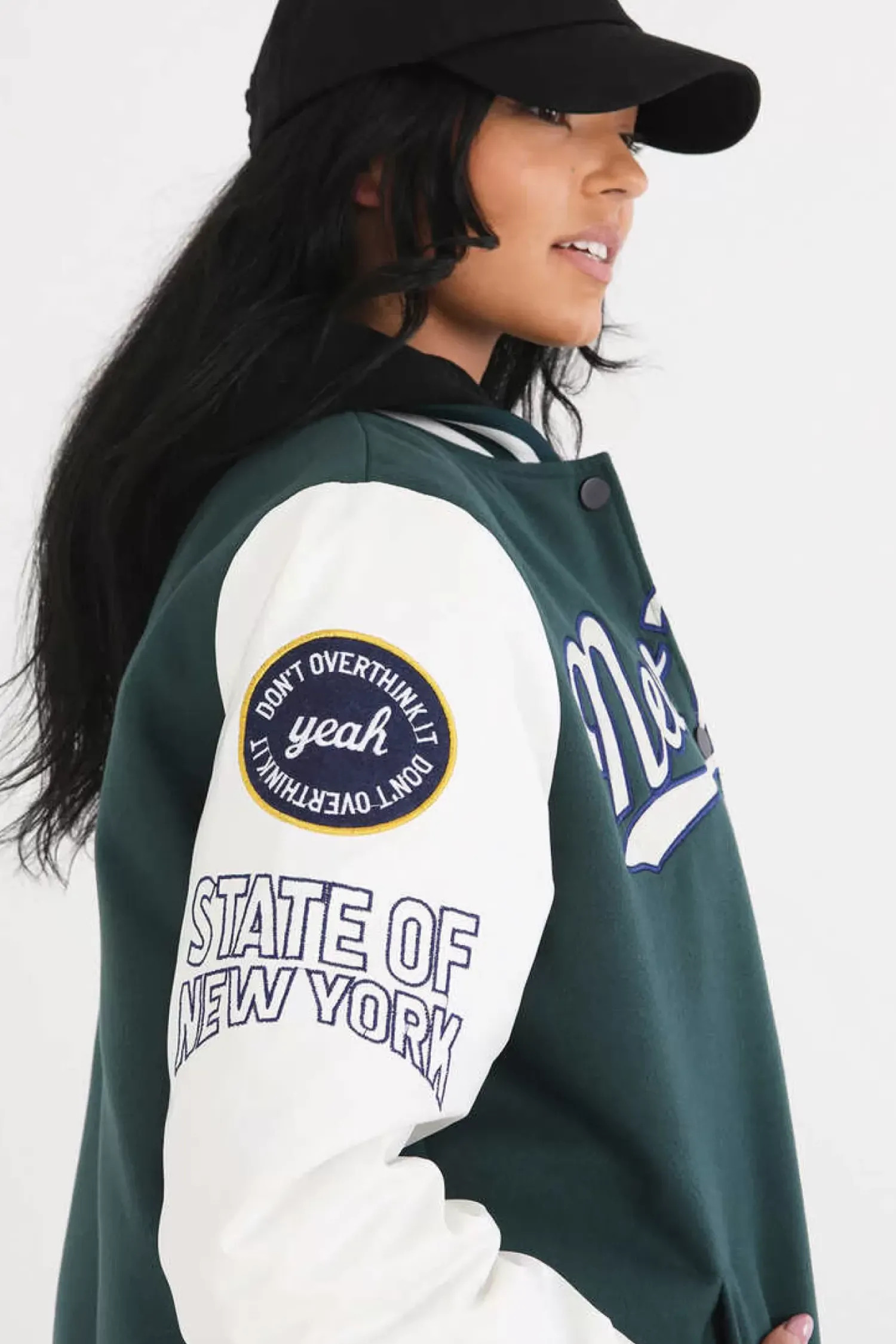 Brave Soul Blusoes E Casacos-Casaco Bomber Combinado Com Bordado