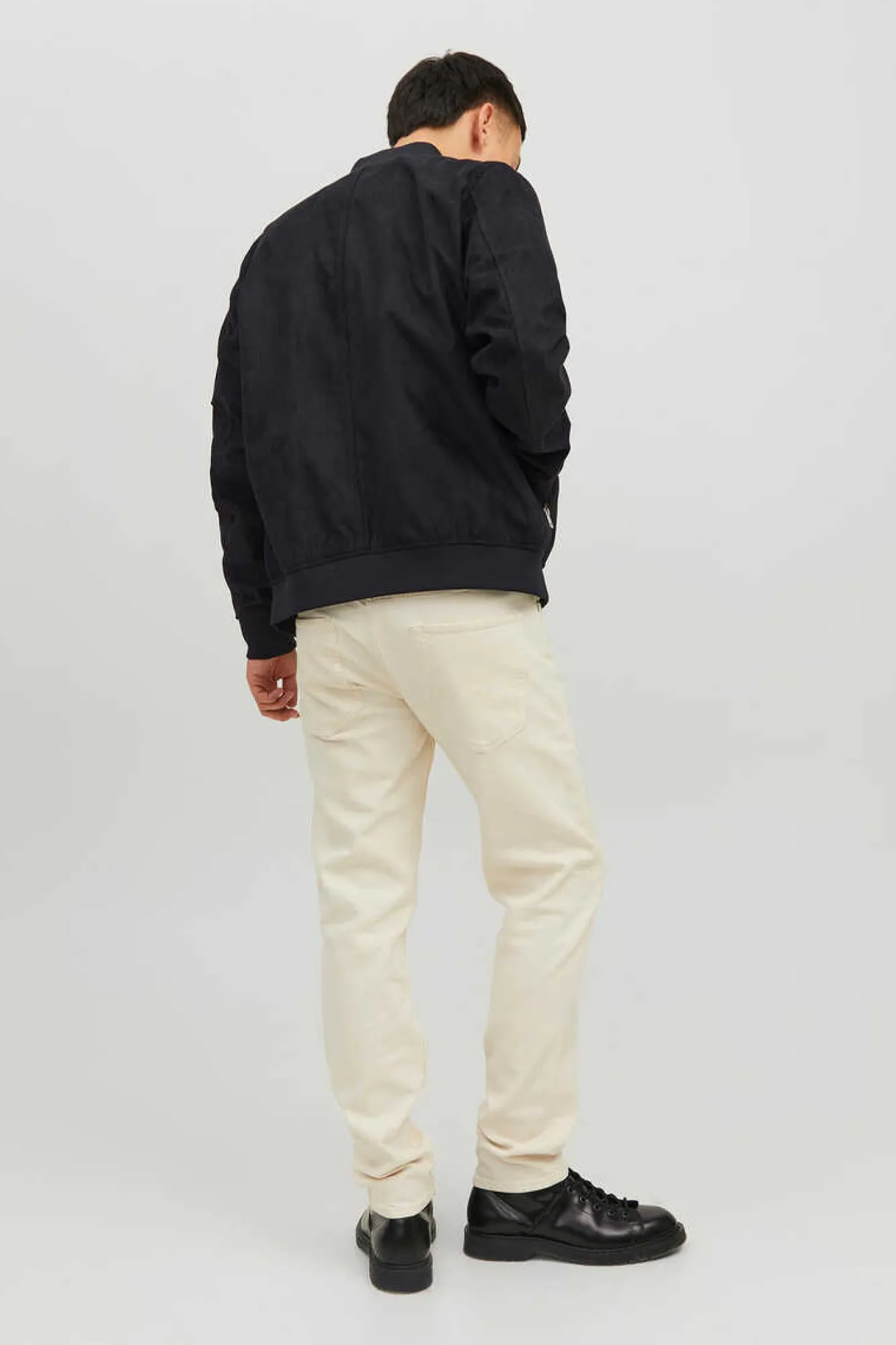 Jack & Jones Casaco Bomber Efeito Pele Preto Best