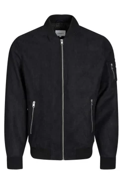 Jack & Jones Casaco Bomber Efeito Pele Preto Best