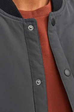 Jack & Jones Casaco Bomber Estilo College Cinza New