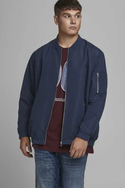 Jack & Jones PLUS Casaco Bomber Leve Plus Marinho Outlet