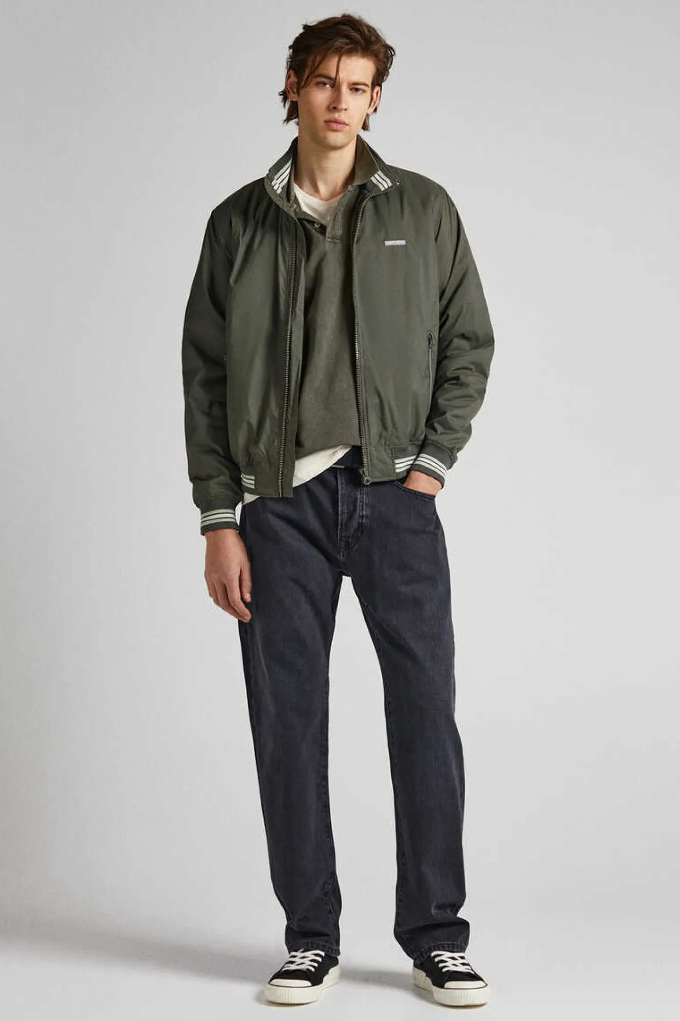 Pepe Jeans Casaco Bomber Tecido Reciclado Verde Online