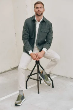 Ooto Casaco Com Bolsos Verde New