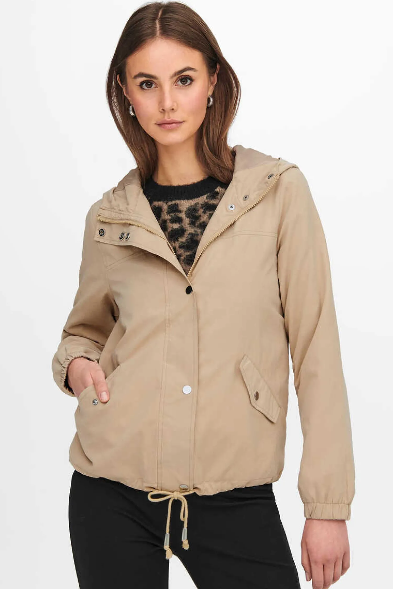 JDY Blusoes E Casacos-Casaco Com Capuz