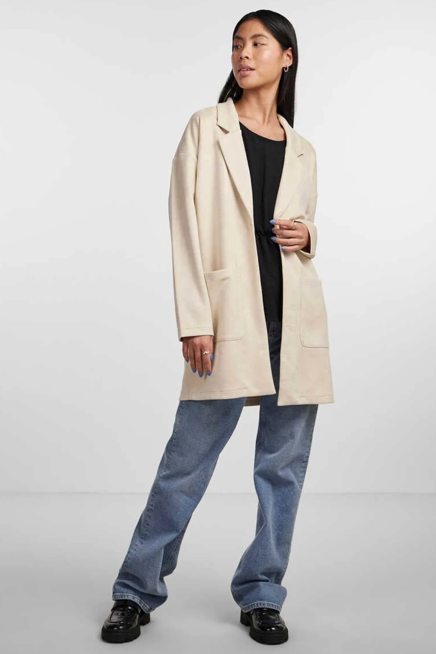 Pieces Blusoes E Casacos-Casaco Comprido